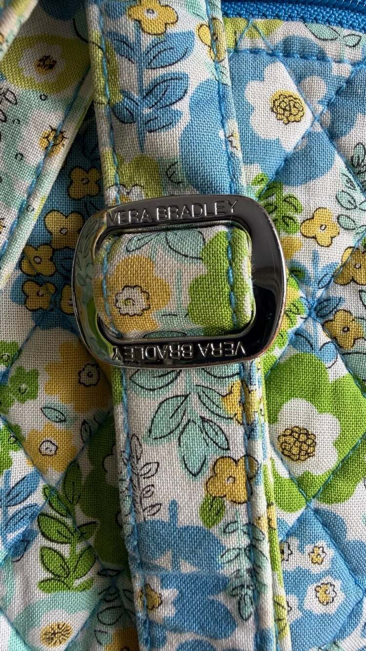 Vera Bradley Quilted Cotton Mini Backpack in English Meadow Floral Print - Picture 5 of 8